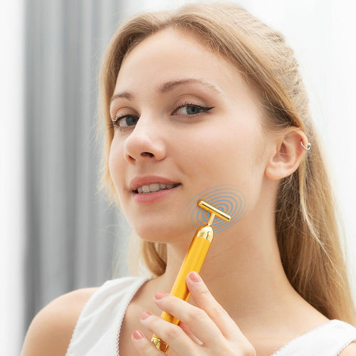 Gesichts Massager Hochfrequenz 6000 - Anti-Aging Gold 6