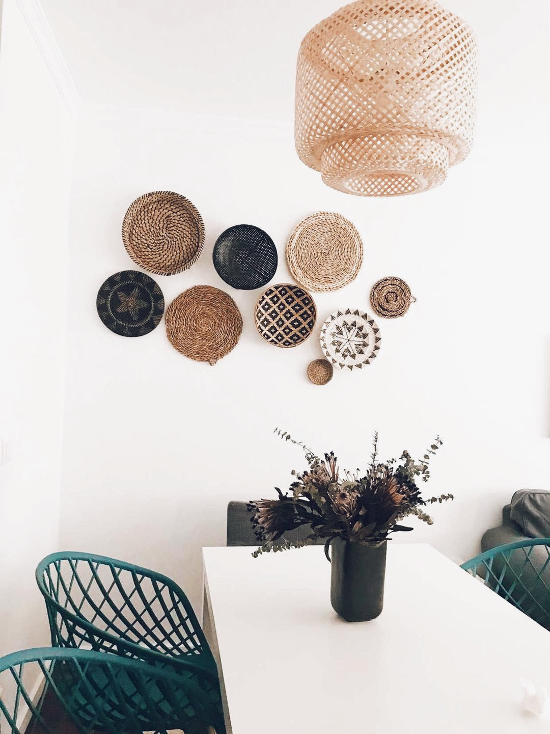 Wandteller Lombok Schwarz – Handgefertigte Wanddekoration 6