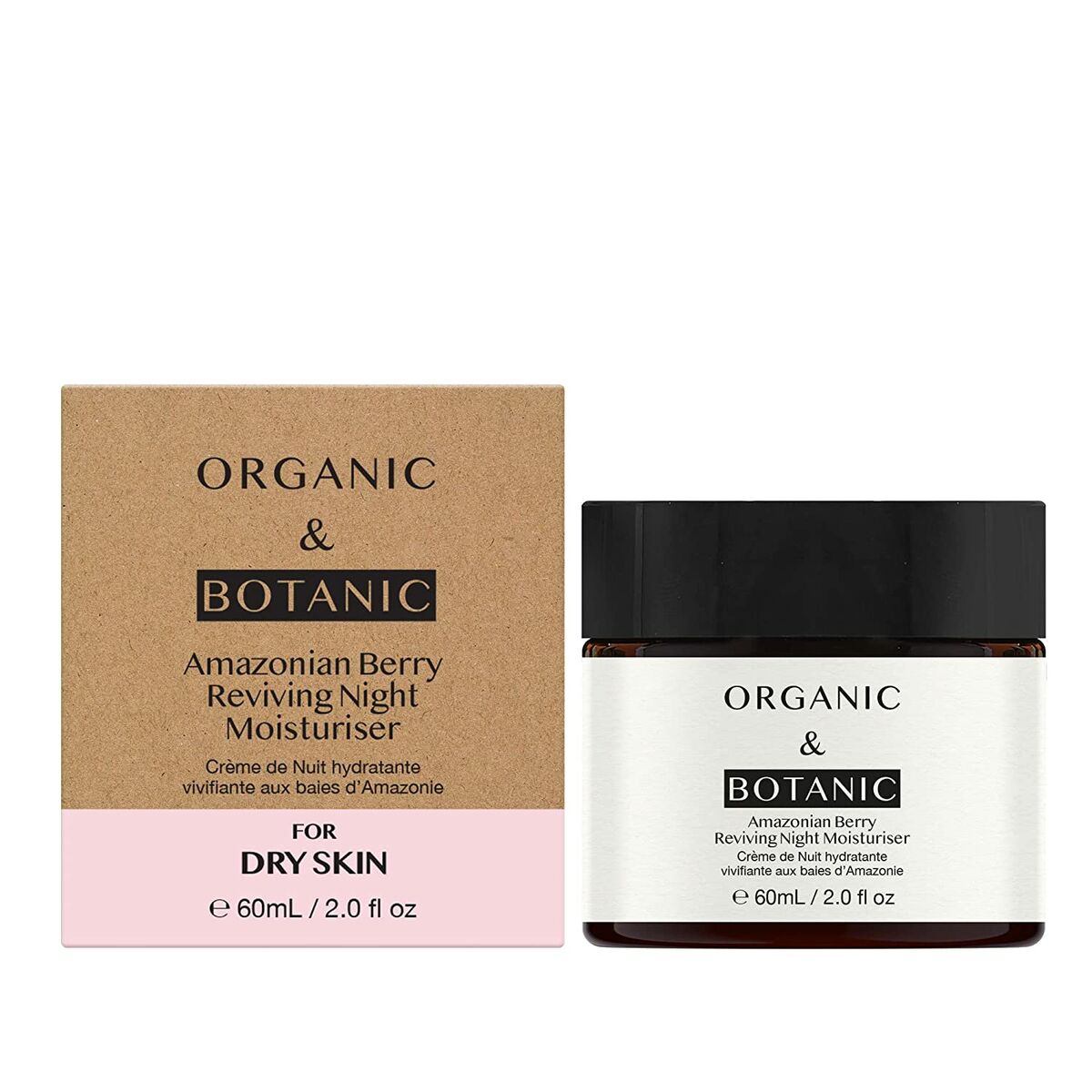 Organic&Botanic-Night Cream Amazonian Berry Moisturizing - 60 ml