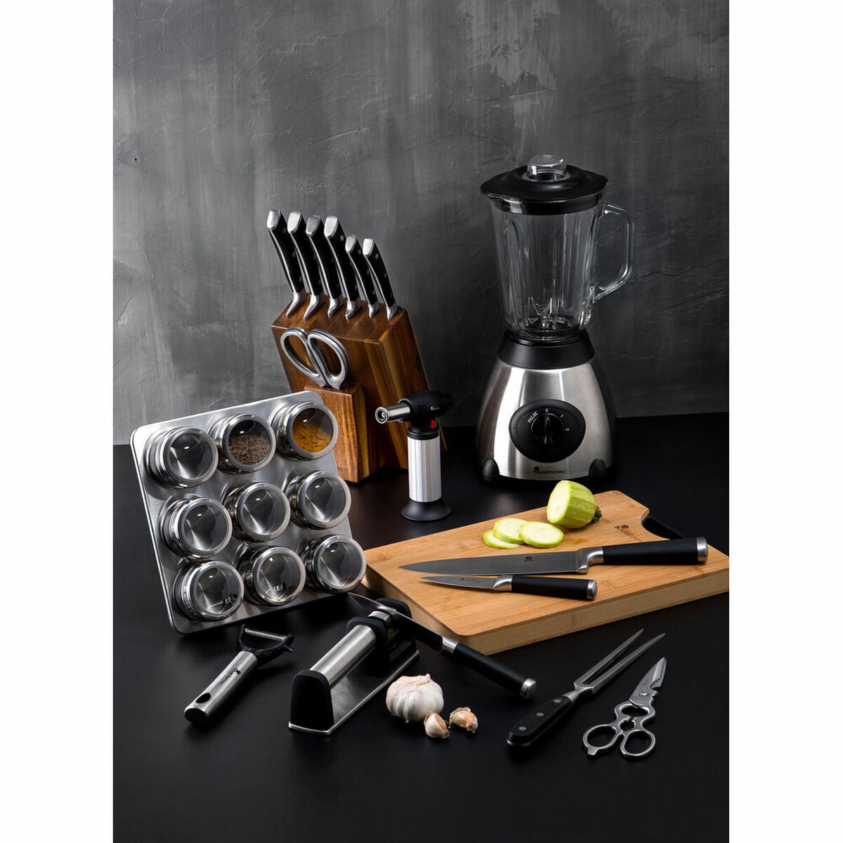 Masterpro- Küchenmaschine  1200 W 1,75 L Transparent 7