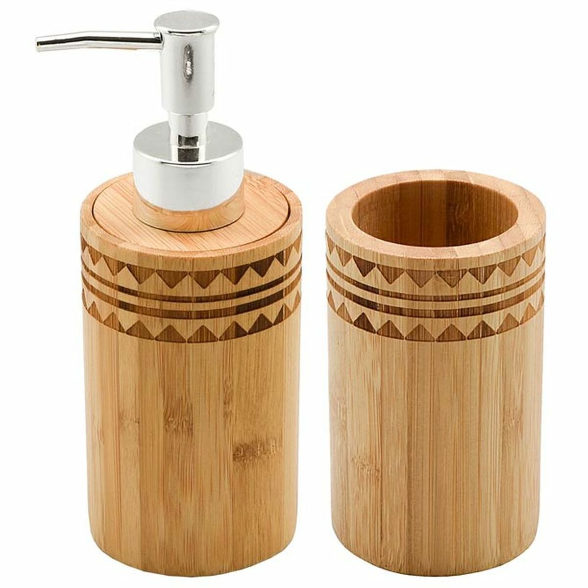 Bath Set Decor Natural BambooBad-Set Bambus Natur - Spa Deko 2