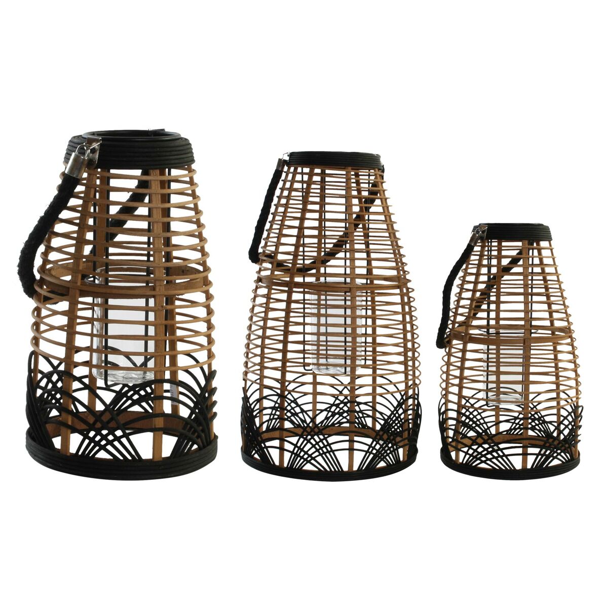 Kerzenhalter Set 3-teilig - Handgemacht Boho 1