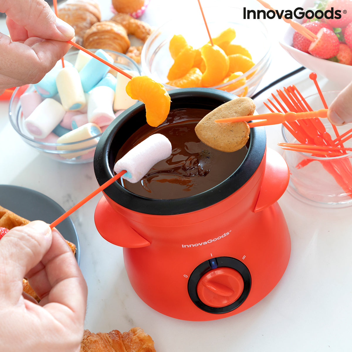 Schokoladen-Fondue mit Zubehör Fonlat InnovaGoods 46