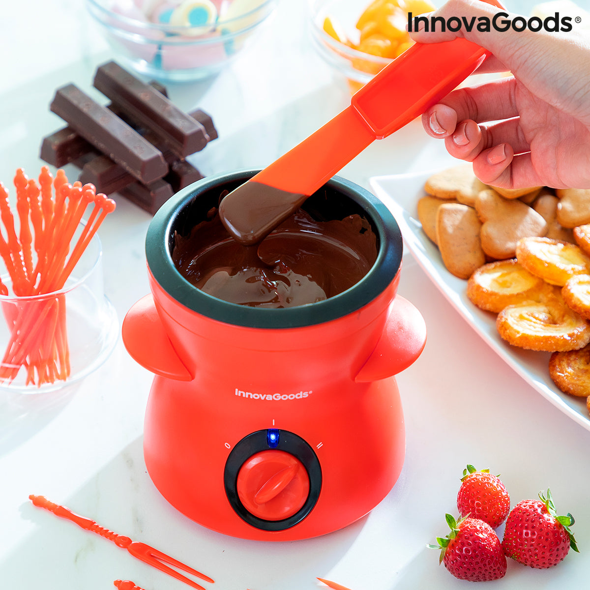 Schokoladen-Fondue mit Zubehör Fonlat InnovaGoods 31