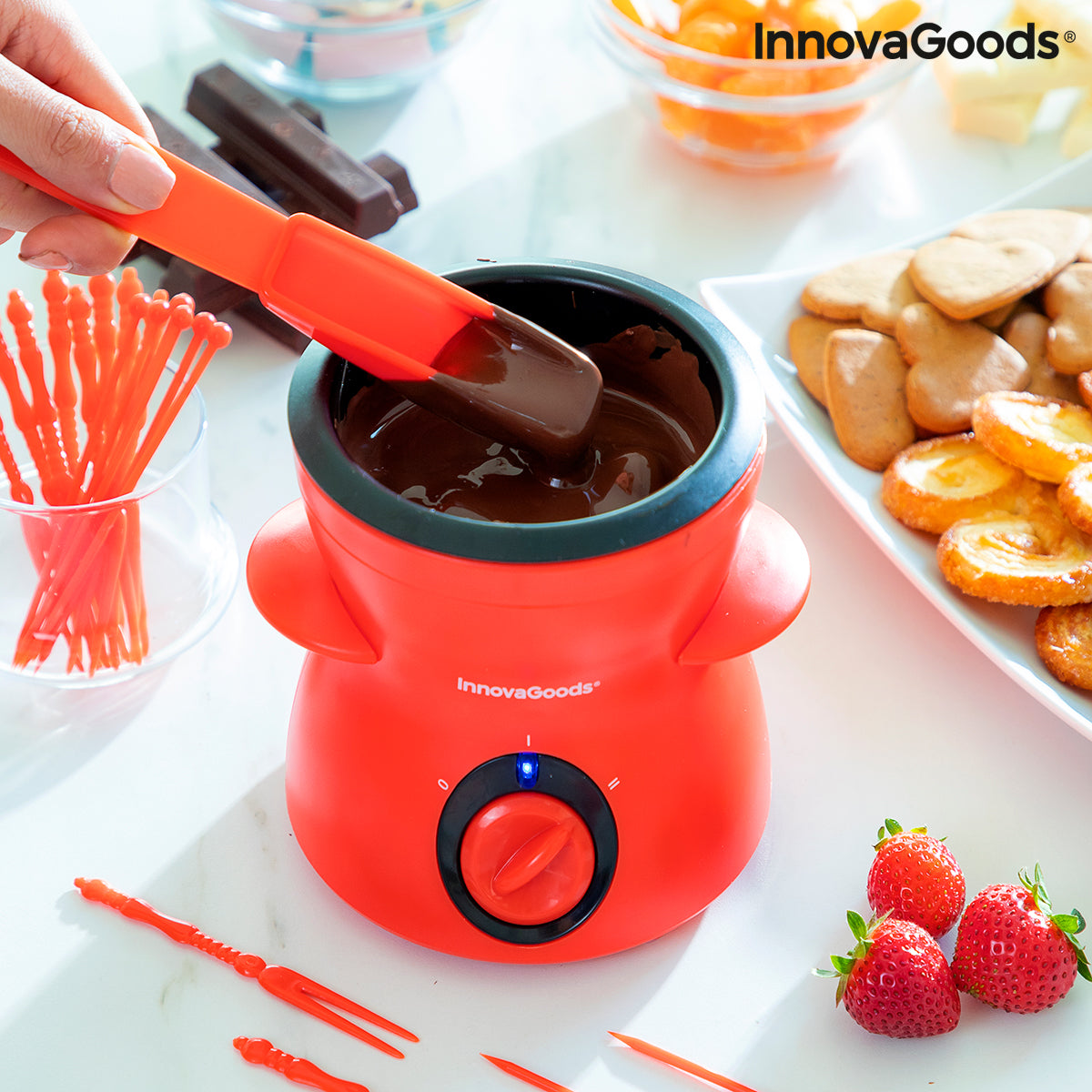 Schokoladen-Fondue mit Zubehör Fonlat InnovaGoods 25