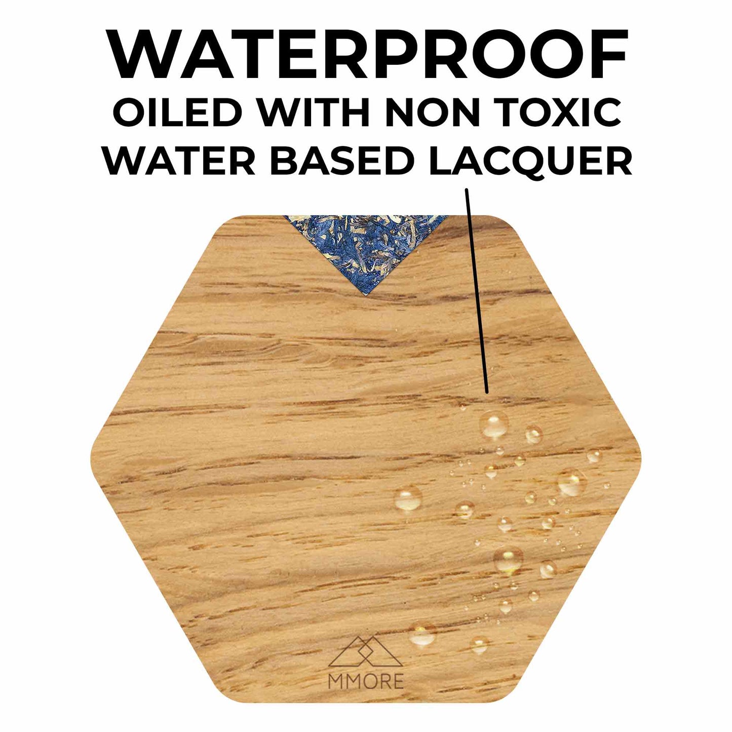 Wooden Coasters - Oak / Set of 4 coasters 2