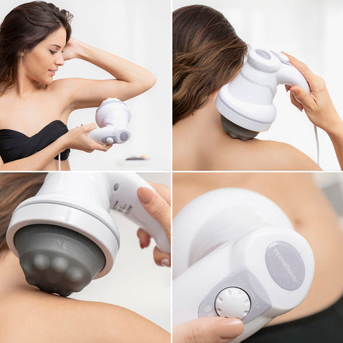 Anti-Cellulite Massager mit 4 verschiedenen Massage-Aufsätzen