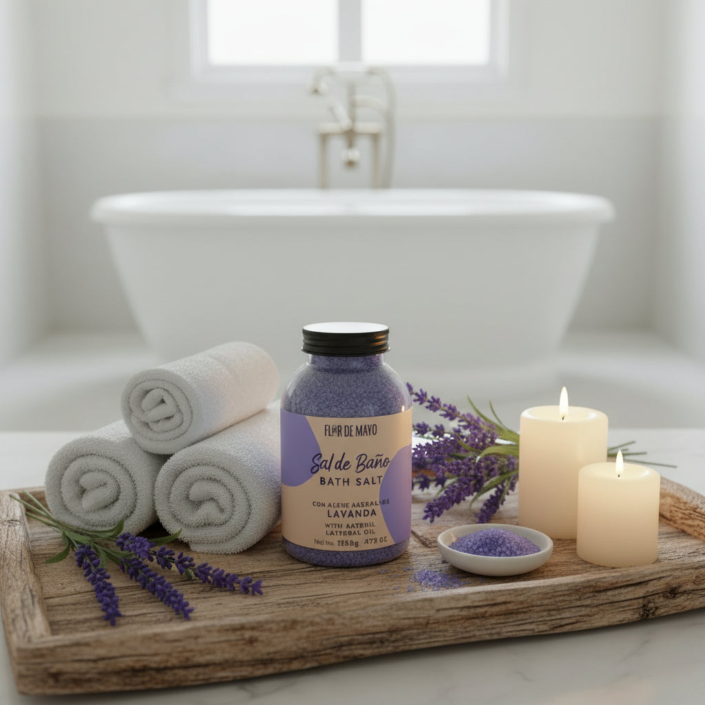 Flor de Mayo - Badesalz Lavendel 1,35kg - Schätze des Meeres 2