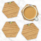 Wooden Coasters - Oak / Set of 4 coasters 6