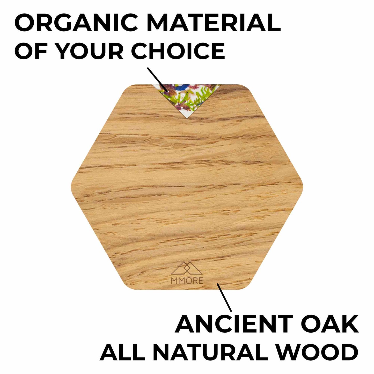 Wooden Coasters - Oak / Set of 4 coasters 3