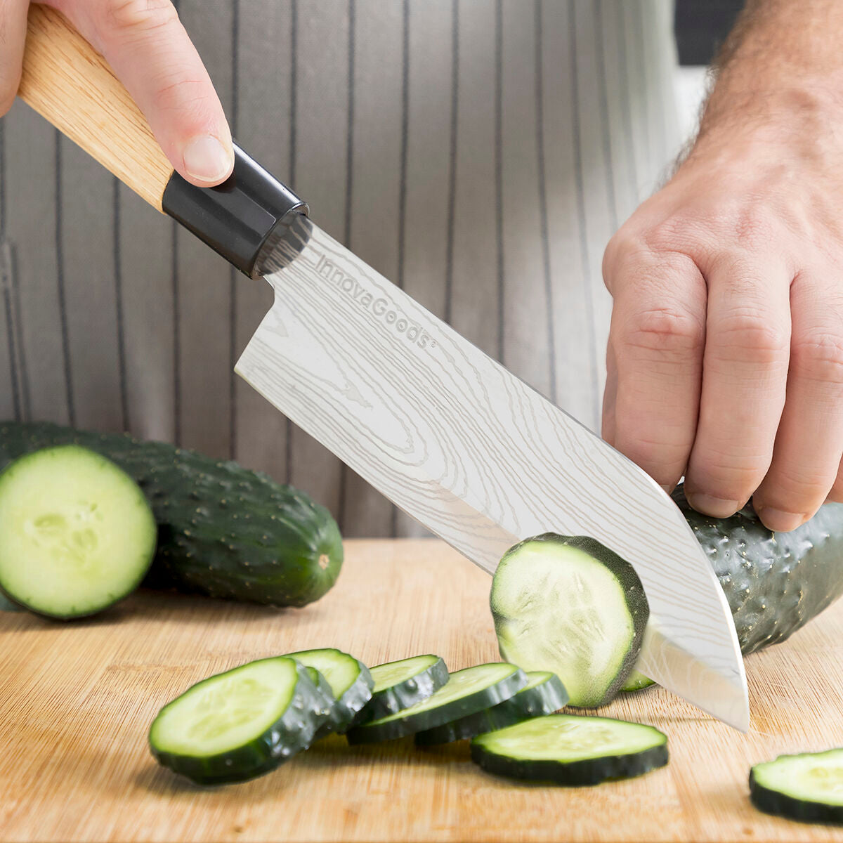 Messerset Professionell - DamasQ InnovaGoods mit Tragetasche 11