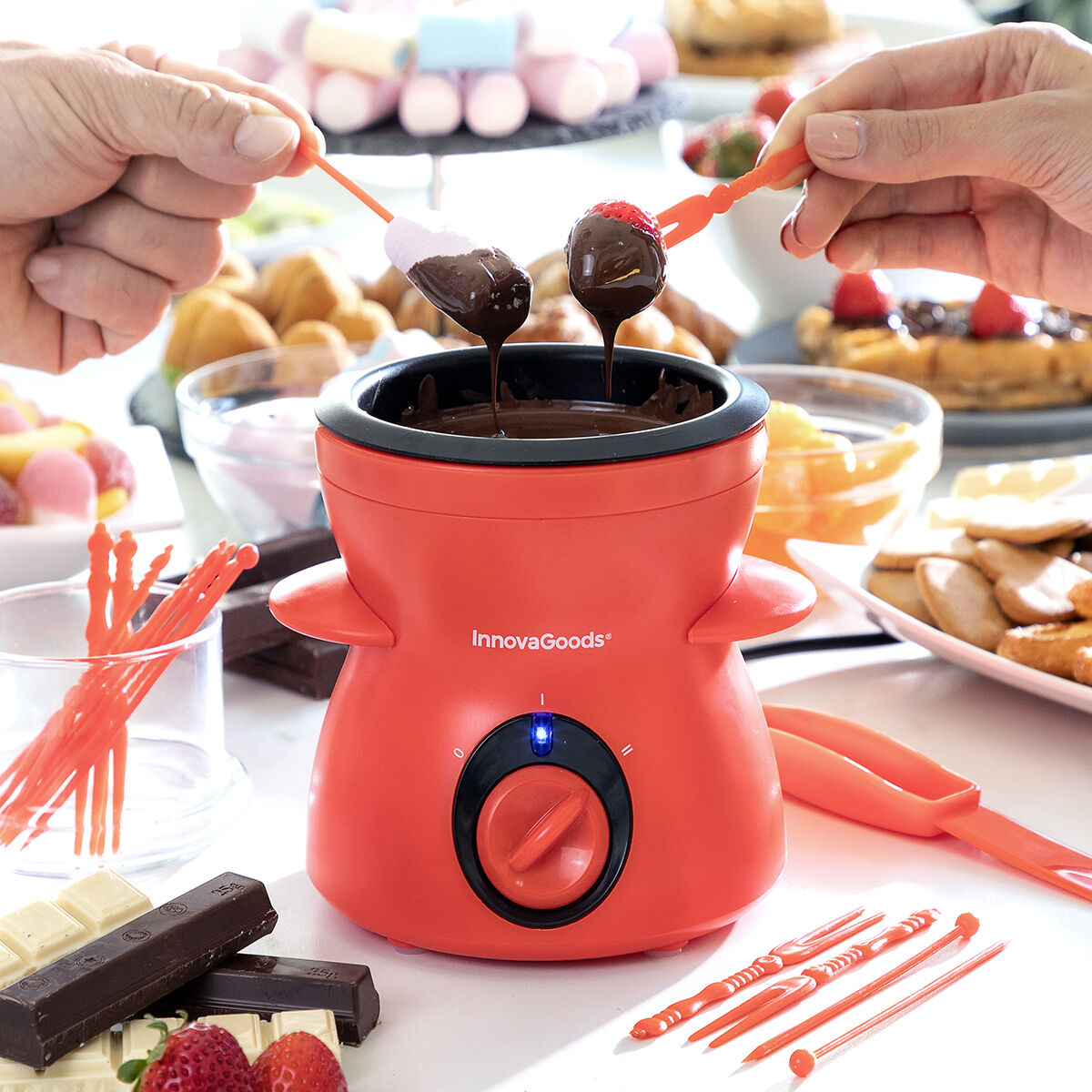 Schokoladen-Fondue mit Zubehör Fonlat InnovaGoods 4