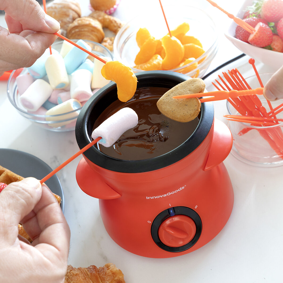 Schokoladen-Fondue mit Zubehör Fonlat InnovaGoods 47
