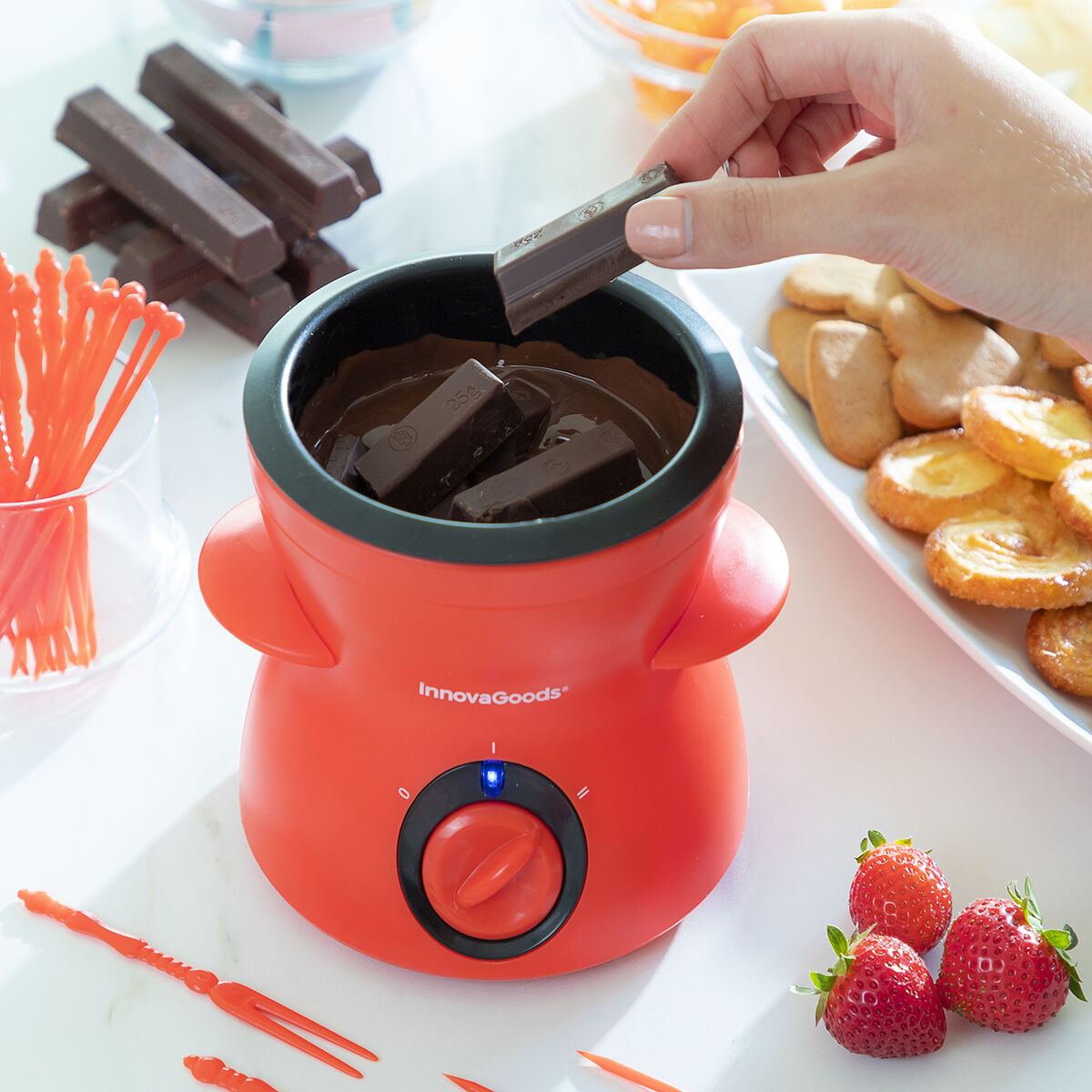 Schokoladen-Fondue mit Zubehör Fonlat InnovaGoods 35