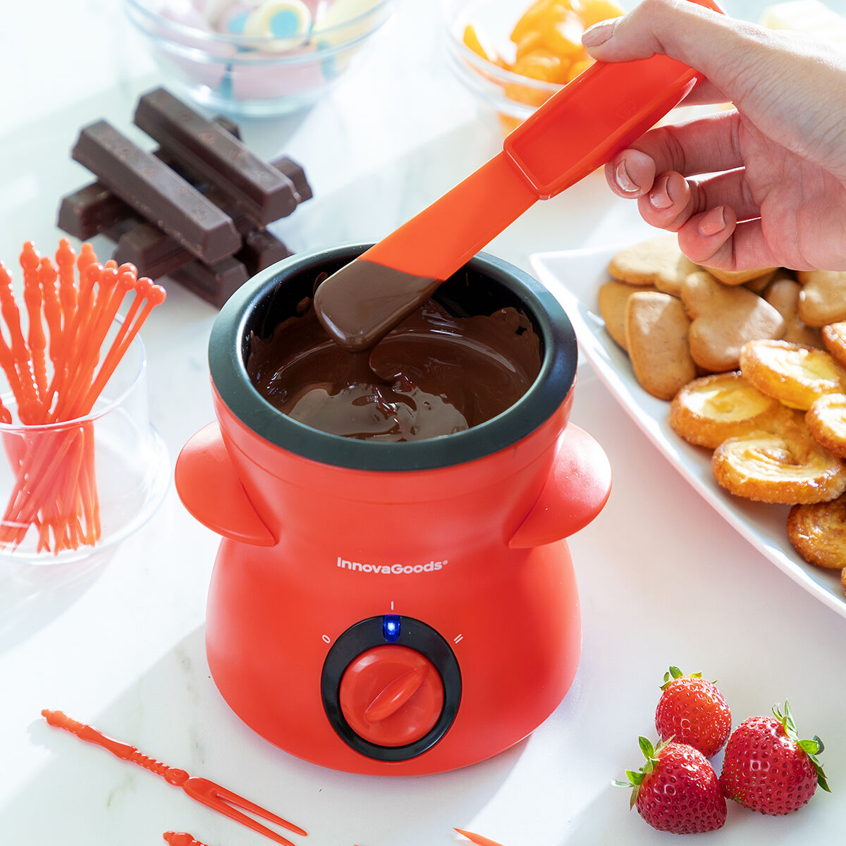 Schokoladen-Fondue mit Zubehör Fonlat InnovaGoods 29