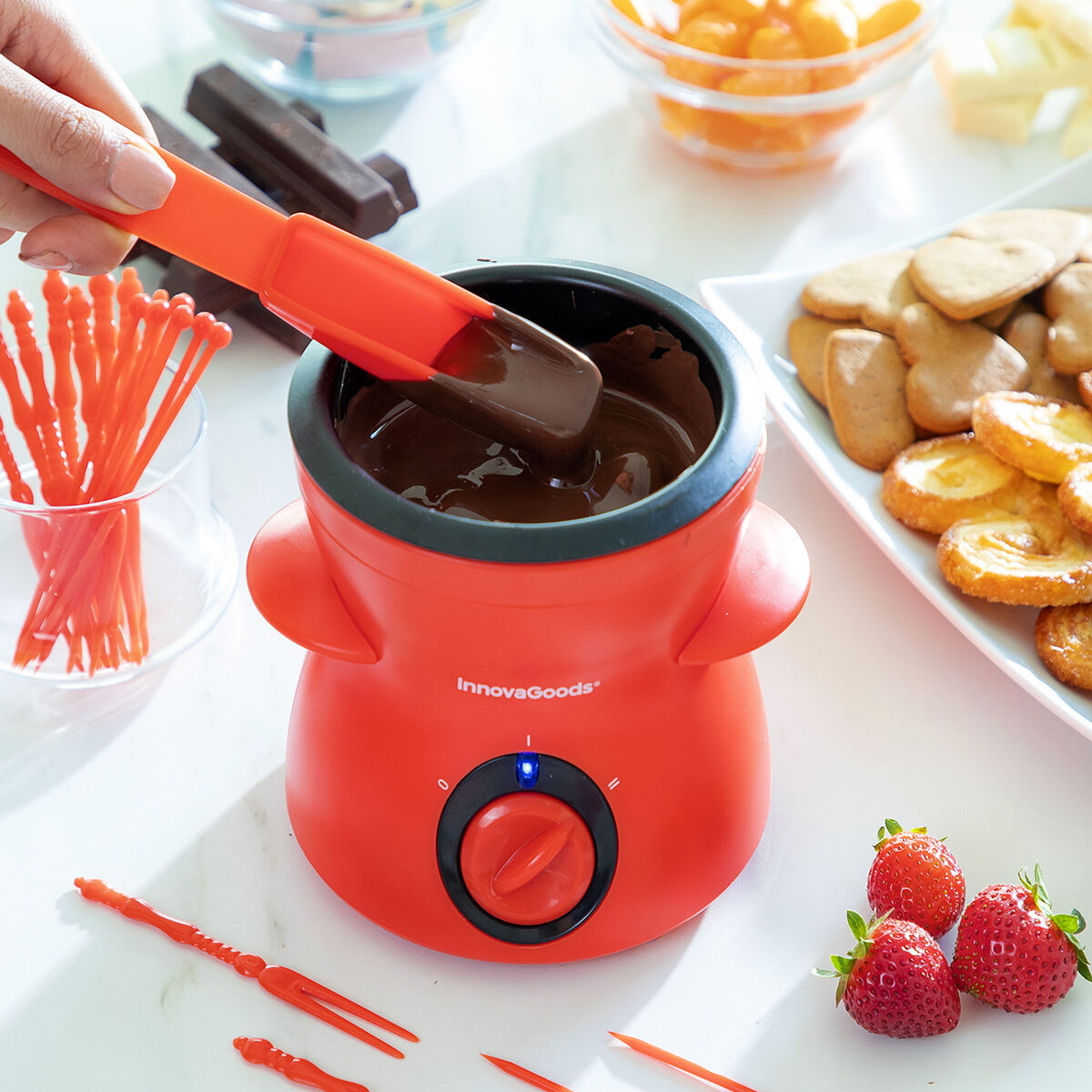 Schokoladen-Fondue mit Zubehör Fonlat InnovaGoods 26