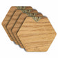 Wooden Coasters - Oak / Set of 4 coasters 1