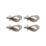 Filz-Serviettenringe | Set mit 4 Stück | Grau 1