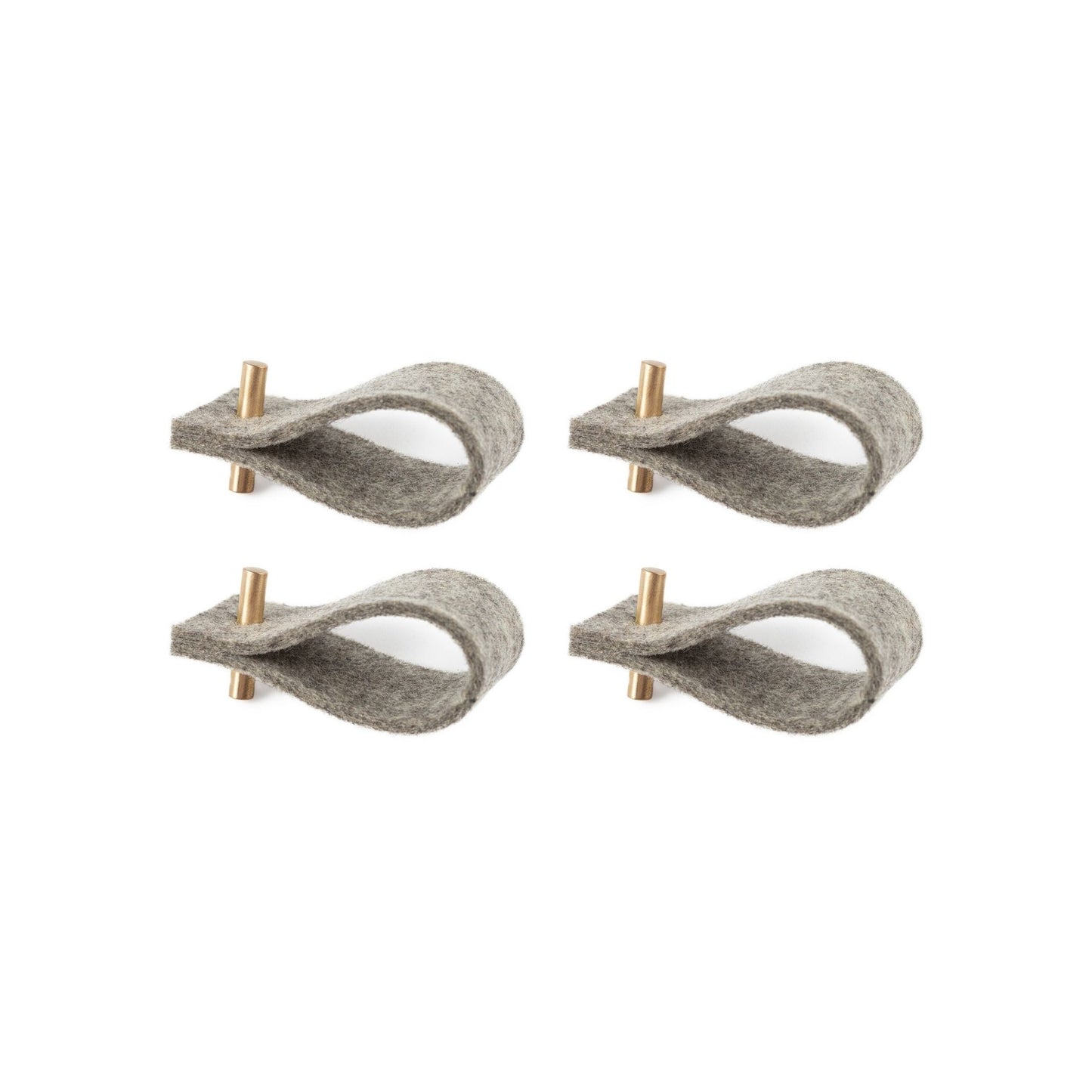 Filz-Serviettenringe | Set mit 4 Stück | Grau 2