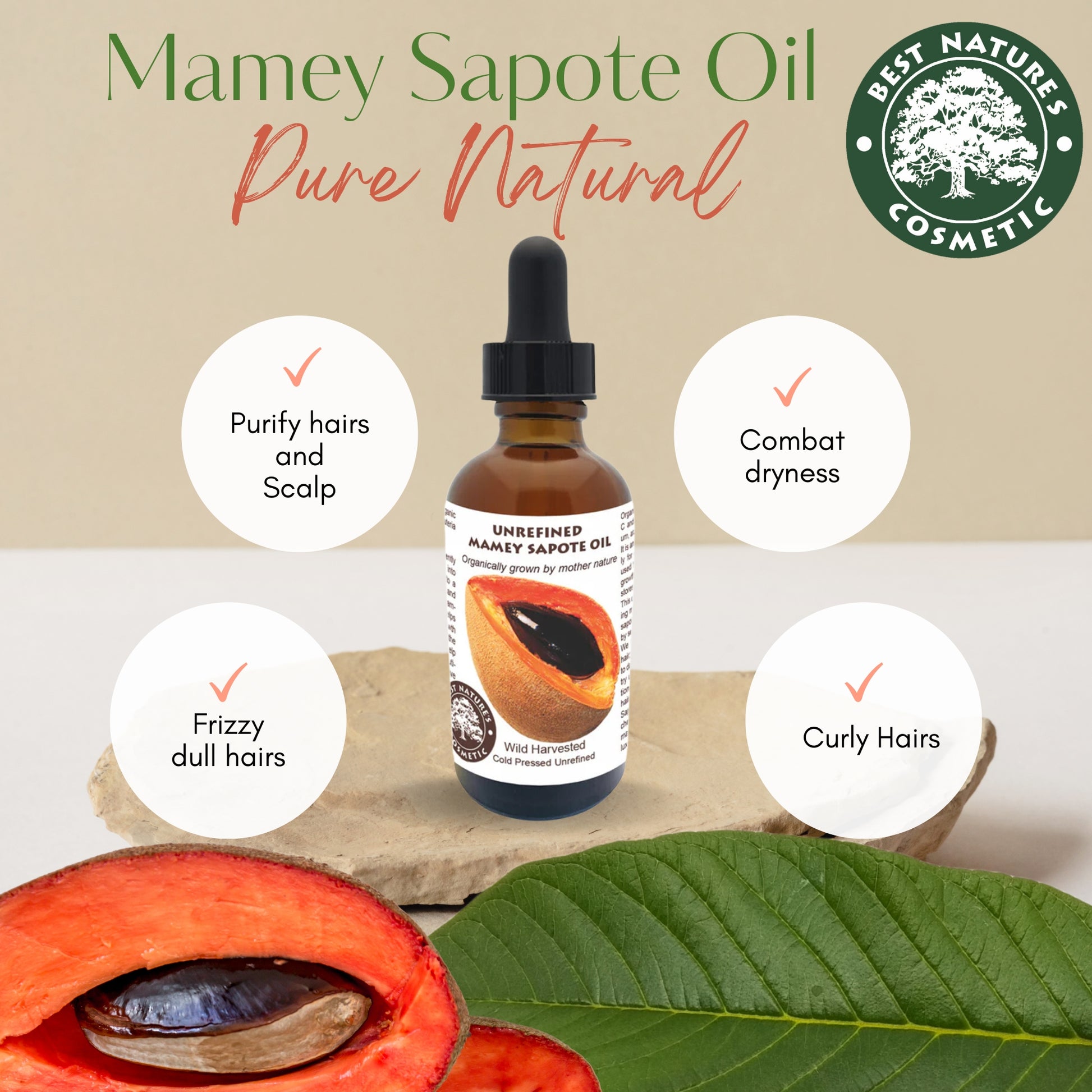 Best Nature´s Cosmetic - Mamey Sapote Öl (Sapuyulo) – Bio, Kaltgepresst & Unraffiniert 5